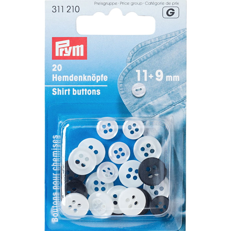 Accessoires de couture – Accessoires pratiques pour la couture - Boutons 20 pcs – 9+11 mm