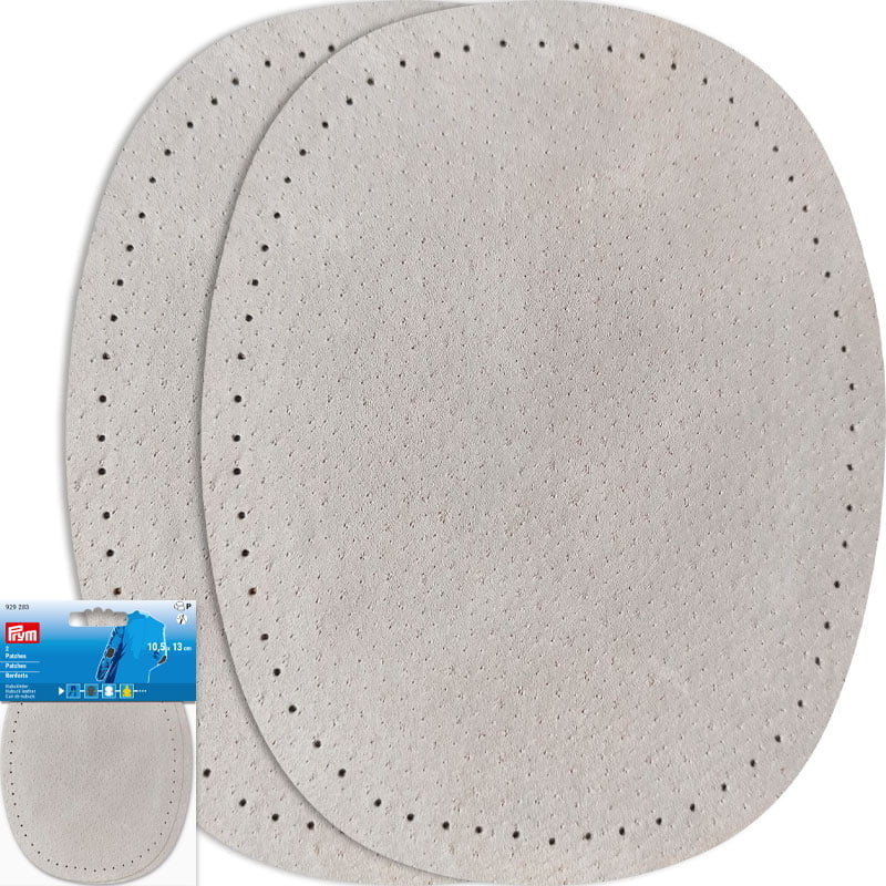 Coudières en cuir nubuck – Épaisseur 0,7 mm - Gris clair