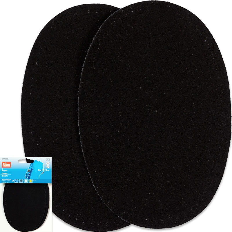 Coudières en velours – Épaisseur 0,75 mm - 8 x 10,5 cm , Noir