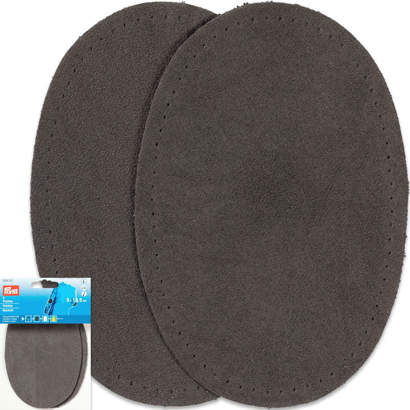 Coudières en velours – Épaisseur 0,75 mm - 8 x 10,5 cm , Gris moyen
