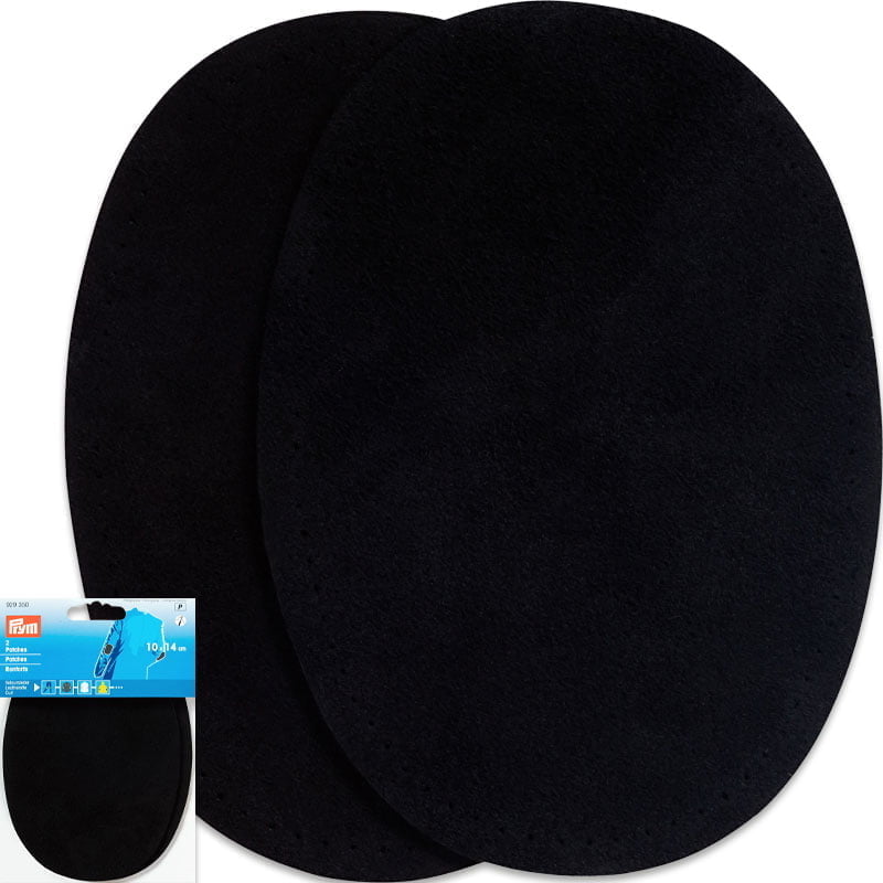 Coudières en daim – Épaisseur 1,6 mm - 10 x 14 cm , Noir