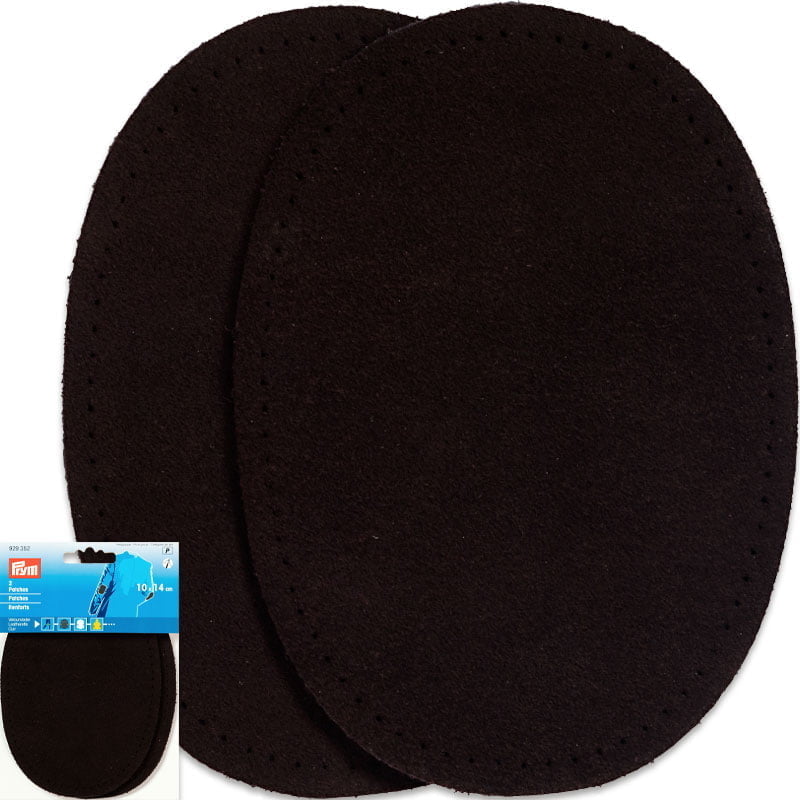 Coudières en daim – Épaisseur 1,6 mm - 10 x 14 cm , Brun foncé