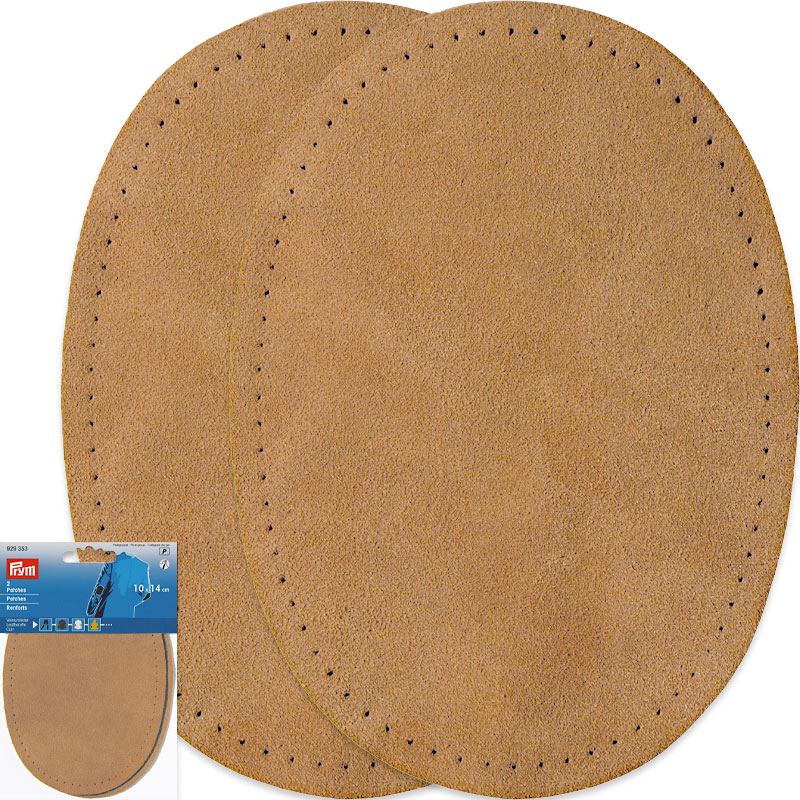 Coudières en daim – Épaisseur 1,6 mm - 10 x 14 cm , Camel