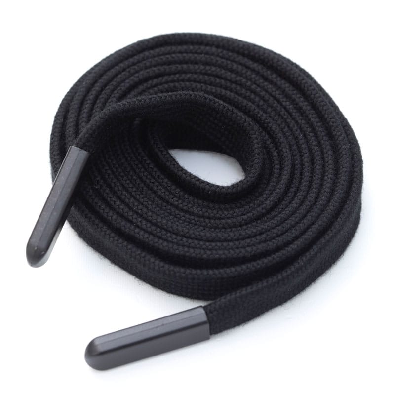 Cordon de serrage – Pour sweats à capuche, pantalons et vestes - Plat , Noir