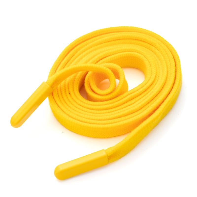 Cordon de serrage – Pour sweats à capuche, pantalons et vestes - Plat , Jaune