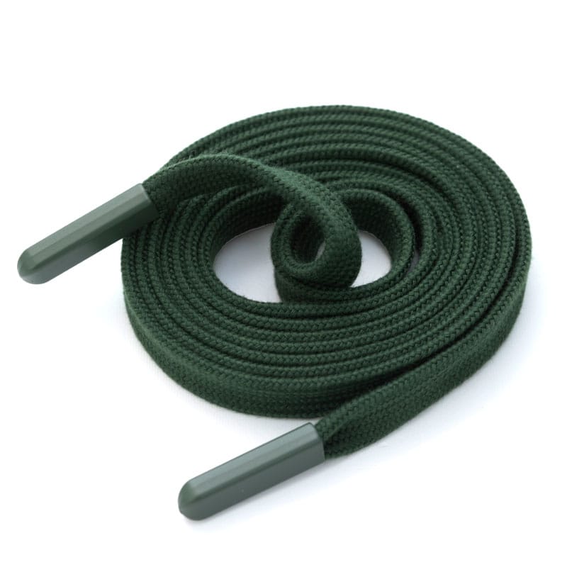 Cordon de serrage – Pour sweats à capuche, pantalons et vestes - Plat , Vert armée