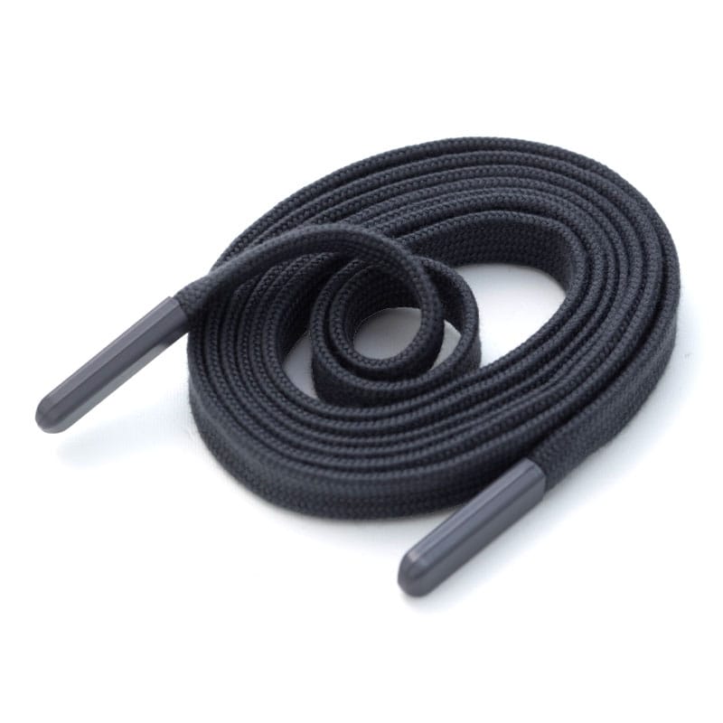 Cordon de serrage – Pour sweats à capuche, pantalons et vestes - Plat , Gris foncé