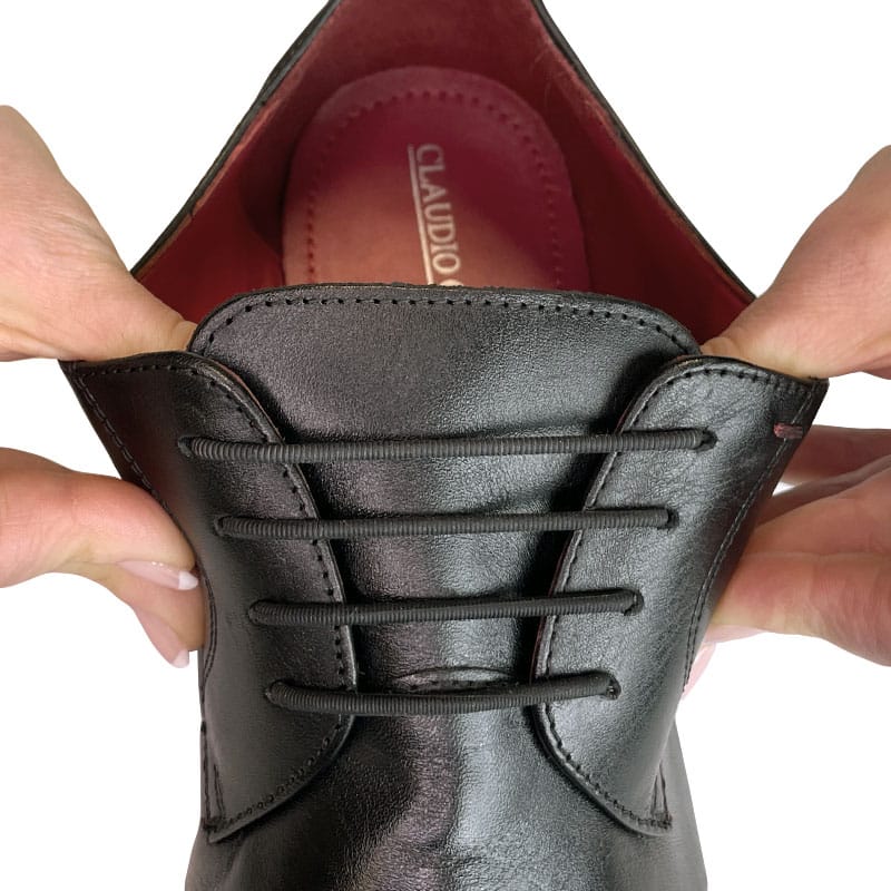 Lacets élastiques sans nœud pour chaussures habillées