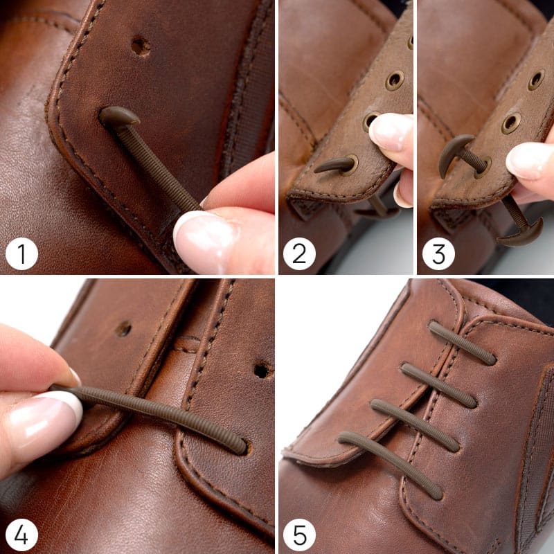 Lacets élastiques sans nœud pour chaussures habillées – Image 5