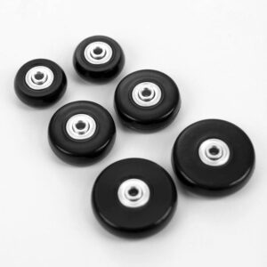 Roues de rechange pour valise – Lot de 2 avec pièces de montage
