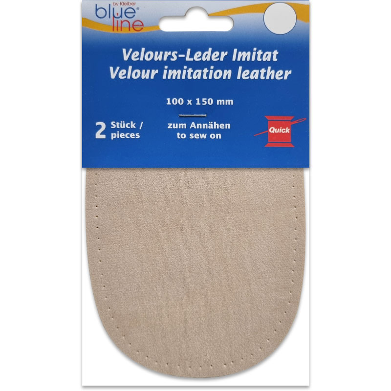 Coudières imitation daim – Épaisseur 0,8 mm - Beige