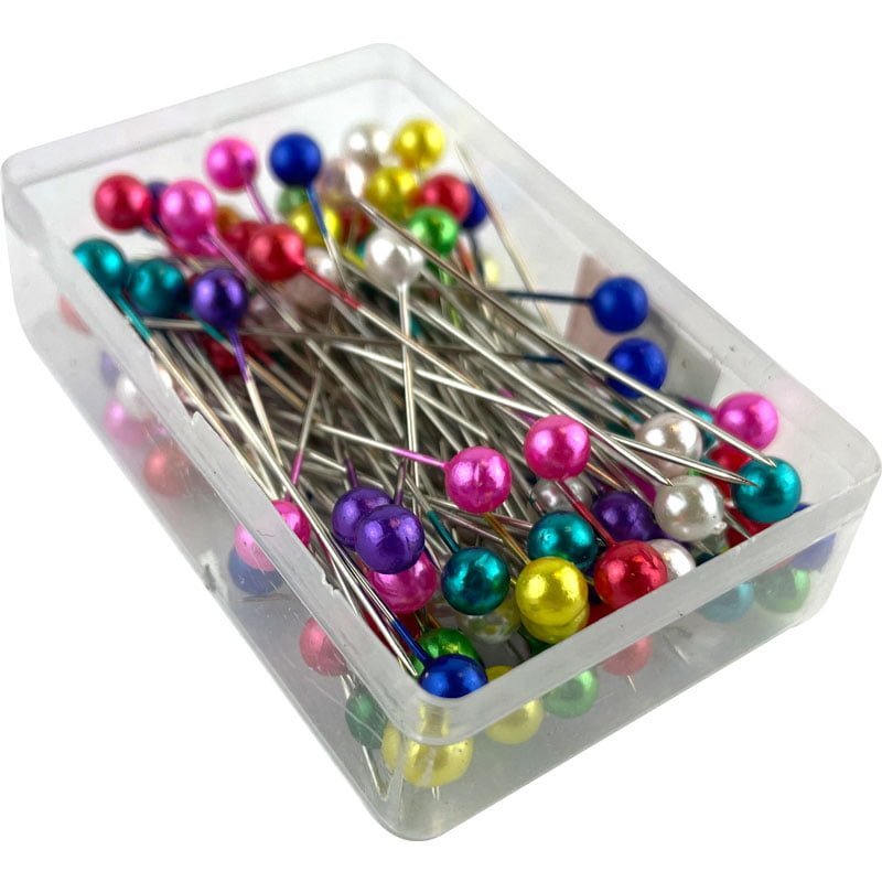 Aiguilles à coudre - Épingles , Têtes d'épingles – Lot de 100