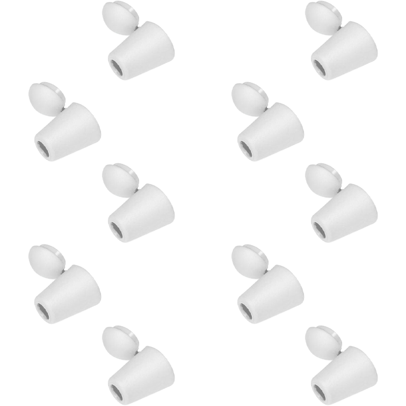 Cache-nœuds pour cordons – Lot de 10 - Blanc