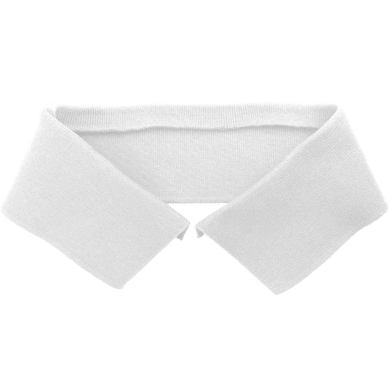 Col de rechange pour polo ou t-shirt - Piqué , Blanc
