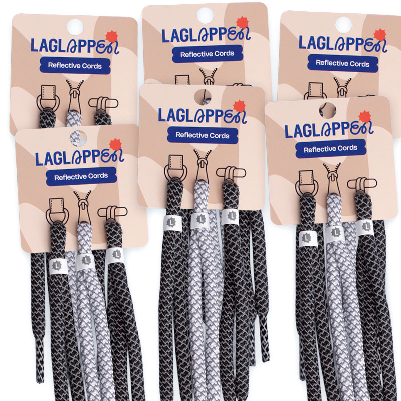Cordons réfléchissants – Pratiques et élégants - Lot de 18
