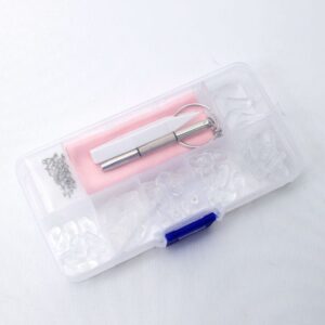 Alternative view of Kit de réparation pour lunettes – Plaquettes de nez, vis & outils