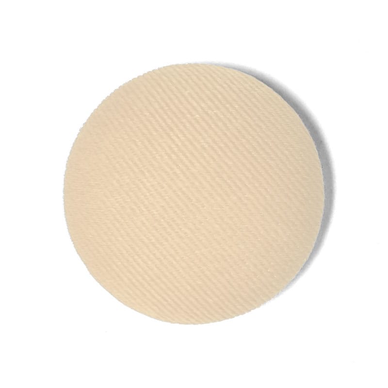 Boutons en tissu à épingler - 17 mm , Beige