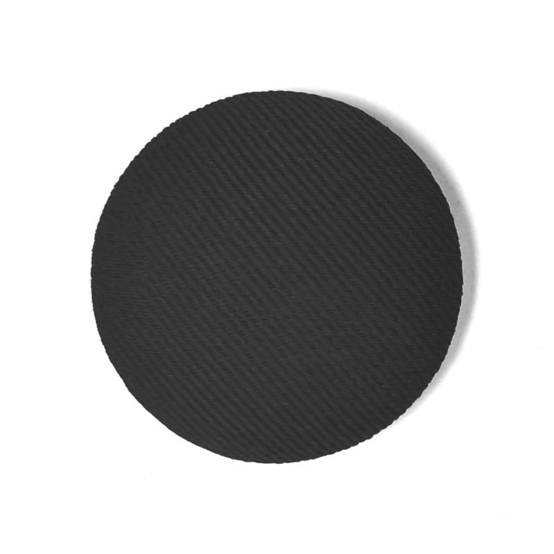 Boutons en tissu à épingler - 17 mm , Noir
