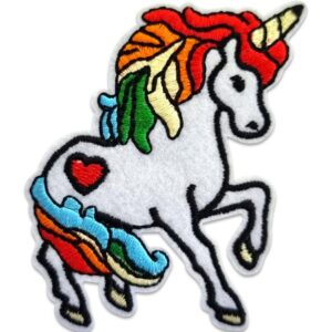 Licorne à crinière arc-en-ciel – Écusson