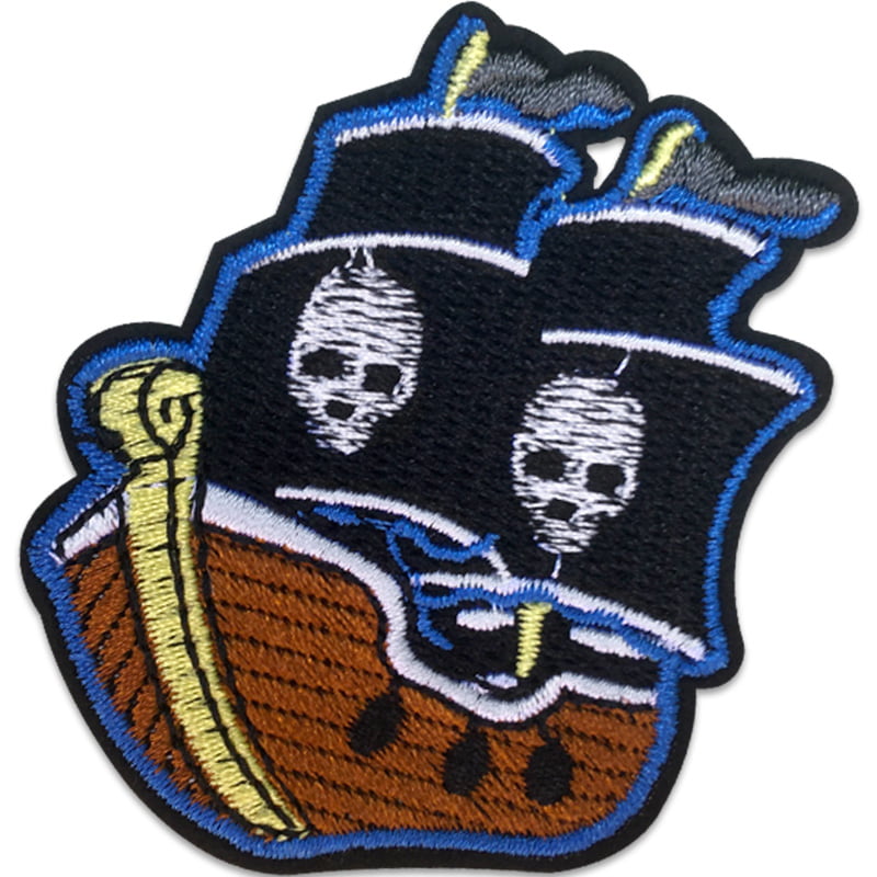 Bateau de pirate ténébreux – Écusson