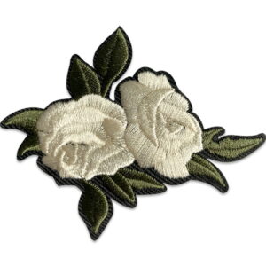 Roses gris clair – Écusson