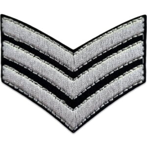 Trois chevrons argentés – Écusson