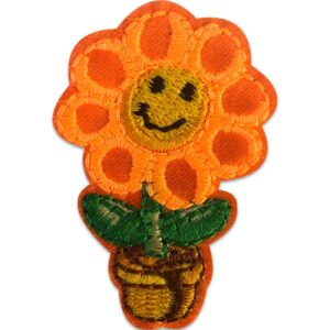 Fleur orange – Écusson