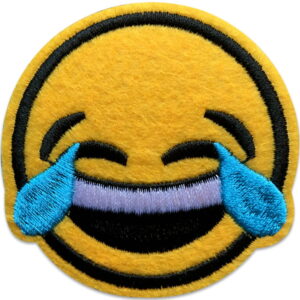 Smiley larmes de rire – Écusson