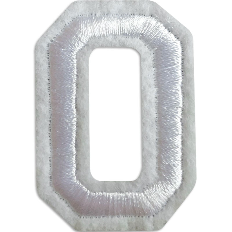 Écussons lettres A-Z – Choisissez votre lettre - Blanc/Blanc , O