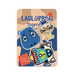 Alternative view of Robot, hippopotame & lion – Lot d'écussons
