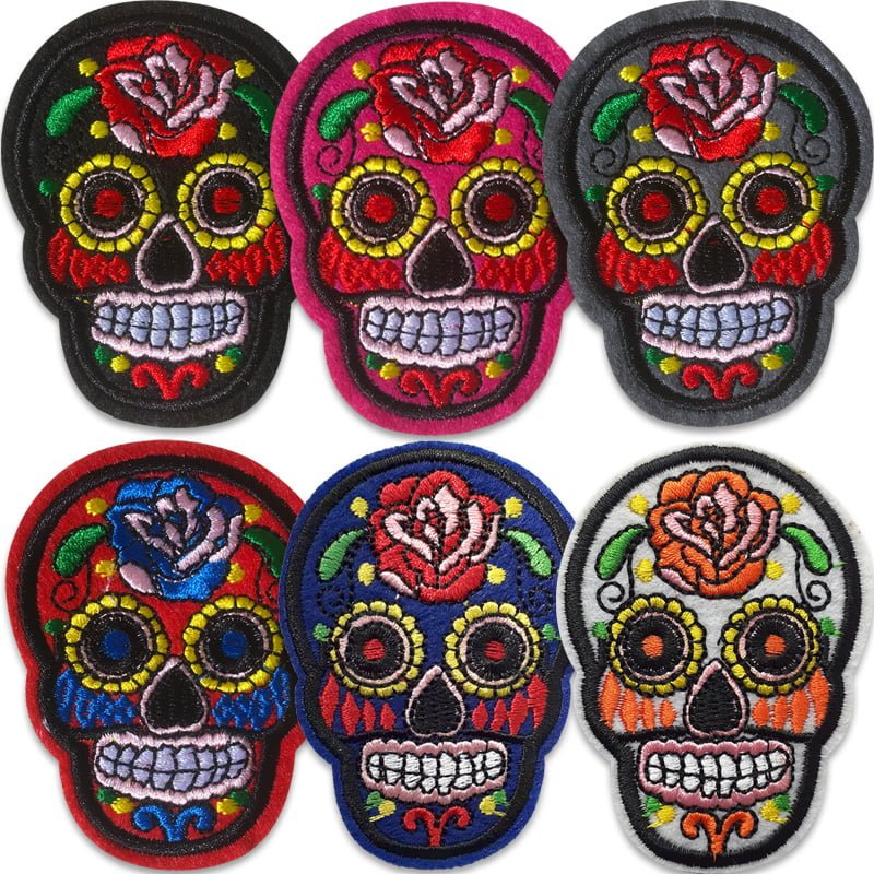 Crânes mexicains – Lot d'écussons